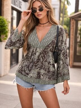 So Babydoll Y2K Blouse M